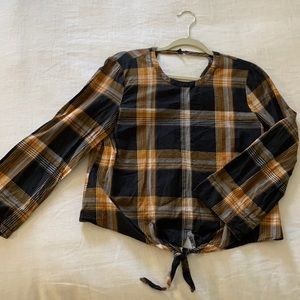 Madewell plaid top